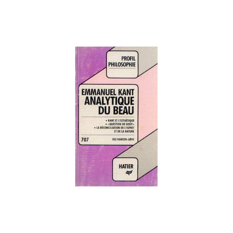 Analytique Du Beau