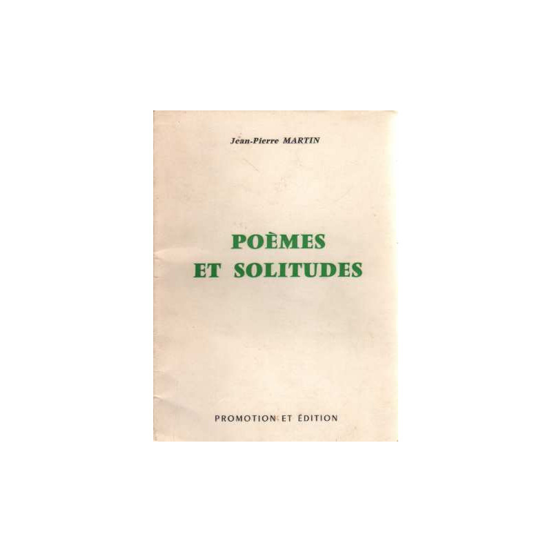 Poèmes et solitudes