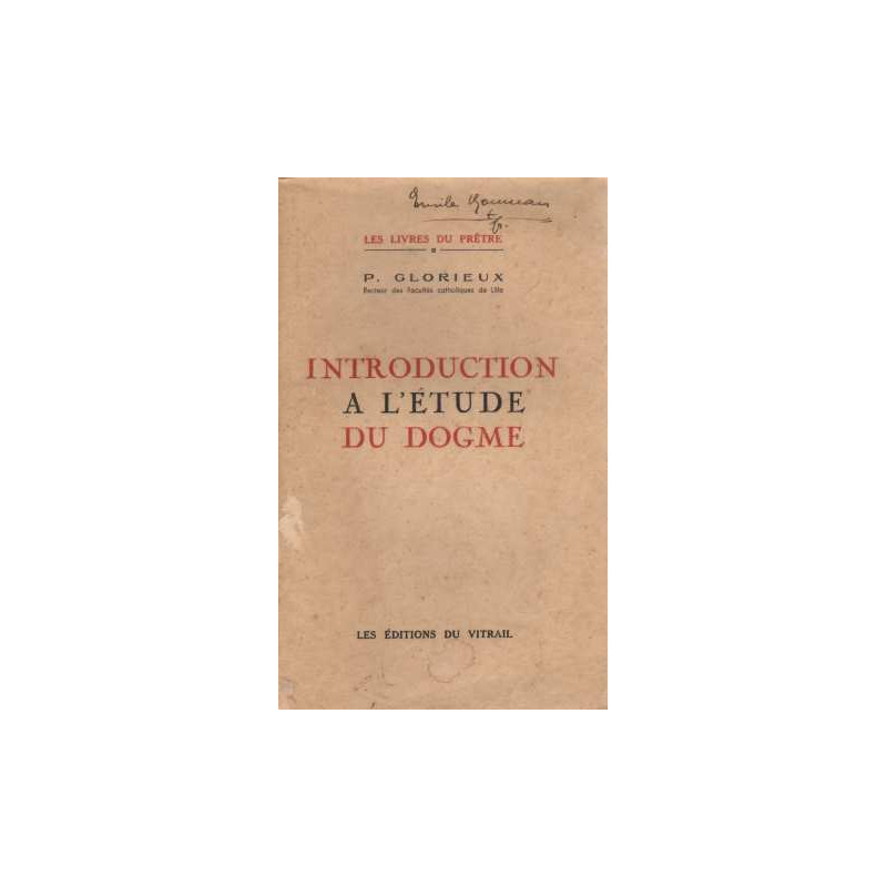 Introduction à l'étude du dogme
