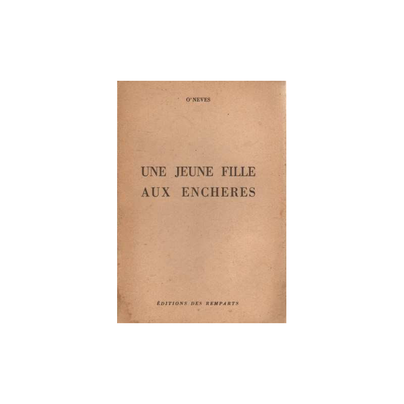 Une jeune fille aux enchères