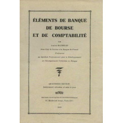 Eléments de banque de bourse et de comptabilité