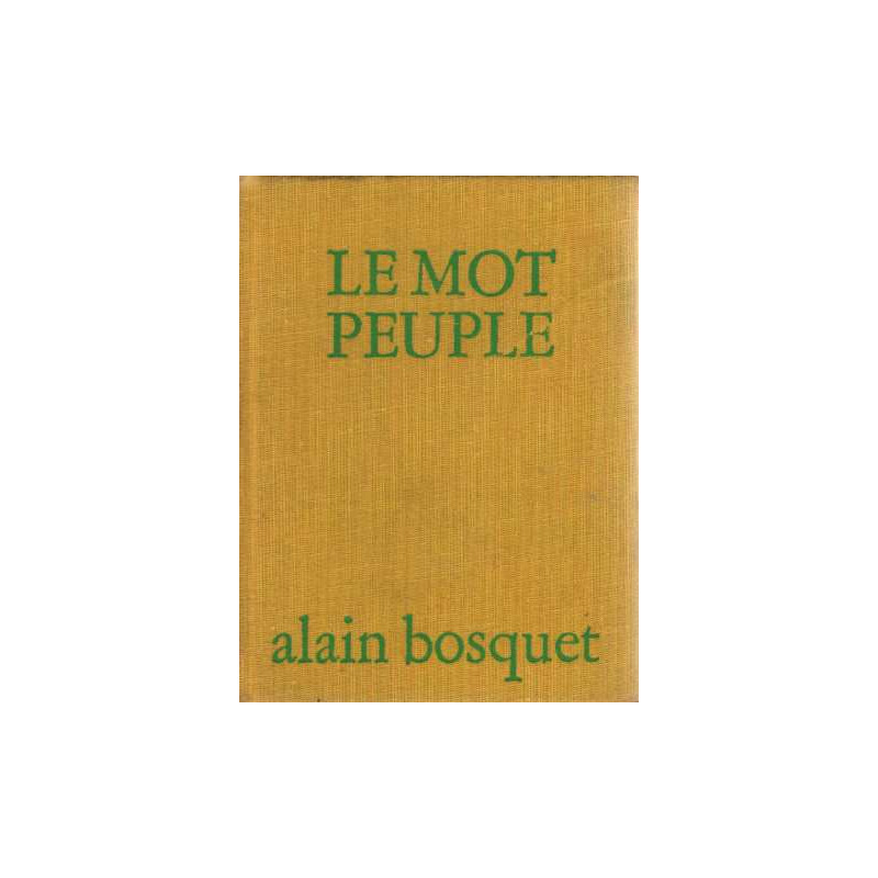 Le mot peuple