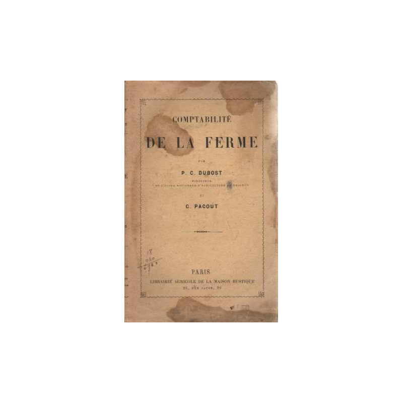 Comptabilité de la ferme