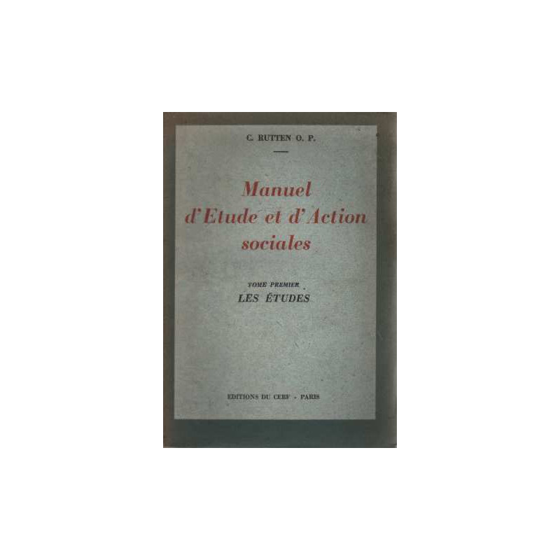 Manuel d'étude et d'action sociales à l'usage du jeune clergé....