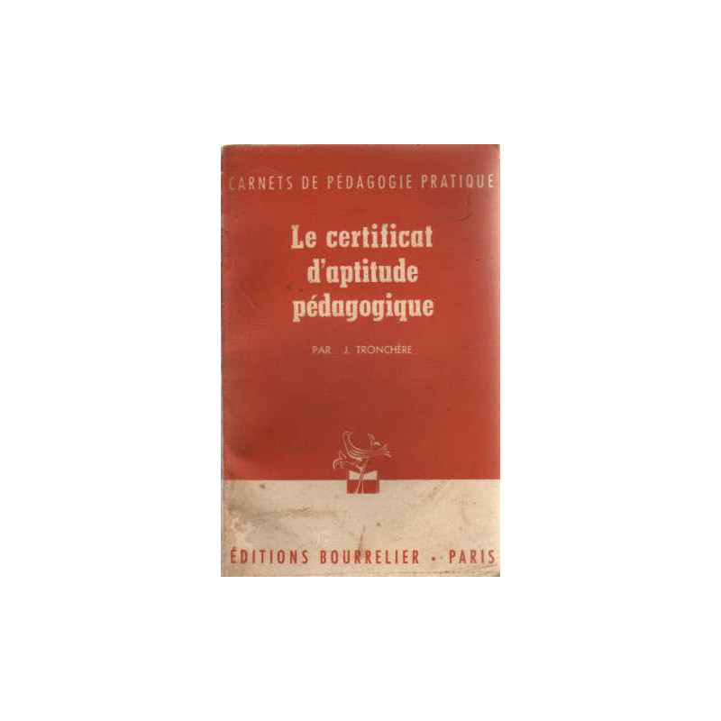 Le certificat d'aptitude pédagogique