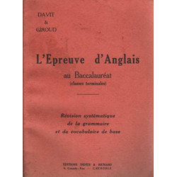 L'épreuve d'anglais au baccalauréat (terminale)