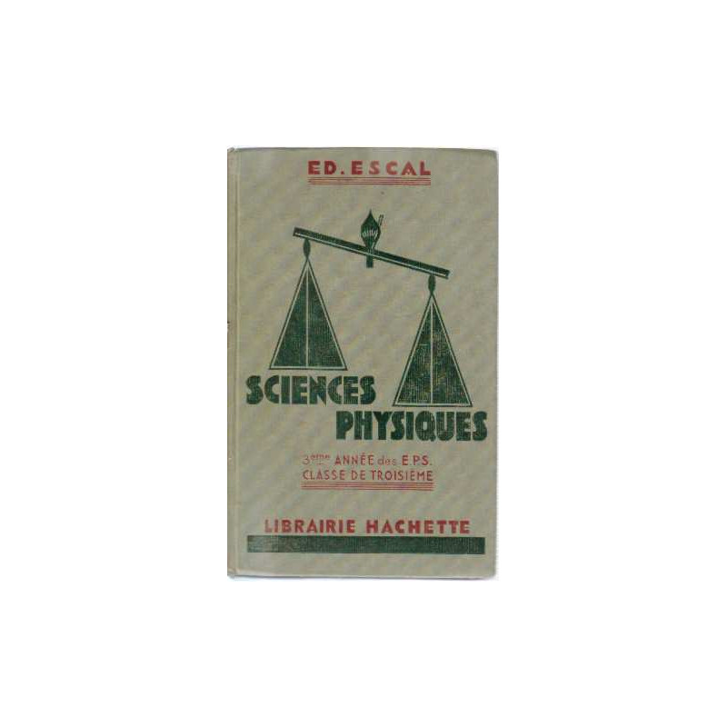 Sciences physiques classe de troisième