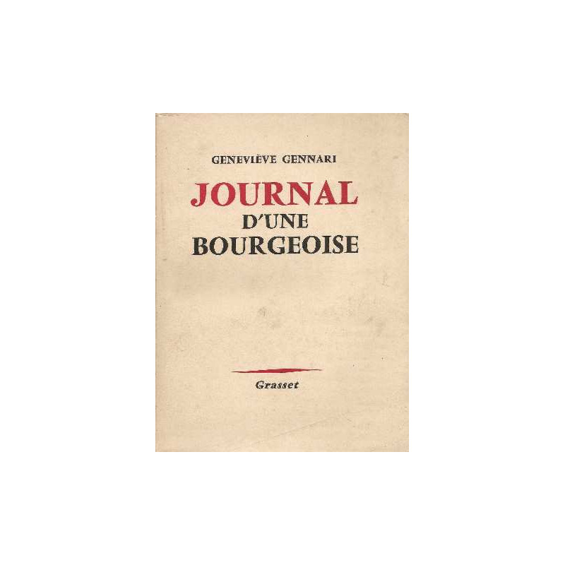 Journal d'une bourgeoise