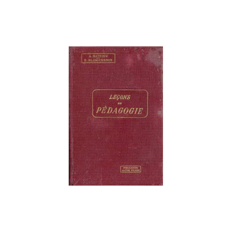 Leçons de pédagogie