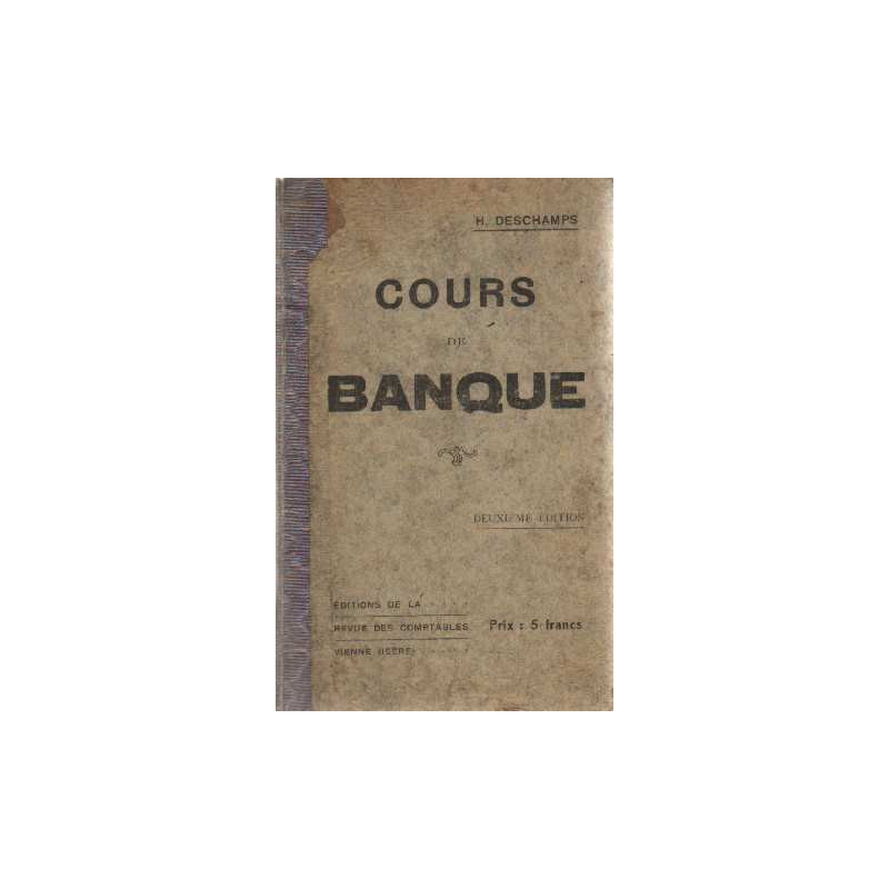 Précis d'un cours de banque