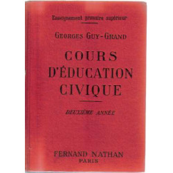 Cours d'éducation civique deuxième année