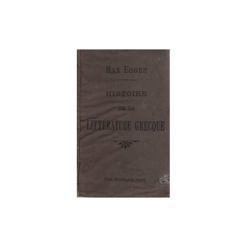 Histoire de la littérature grecque