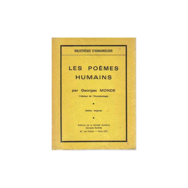 Les poèmes humains