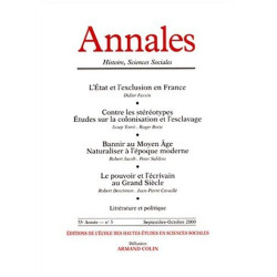 Annales 55e année n°5 septembre-octobre 2000
