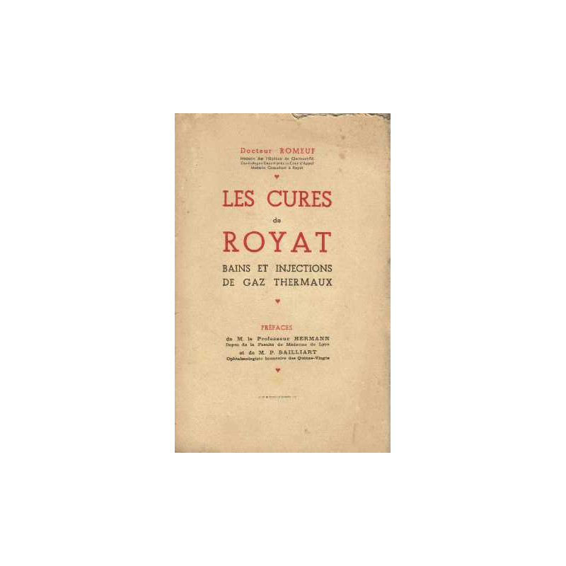 Les cures de royat bains et injections de gaz thermaux