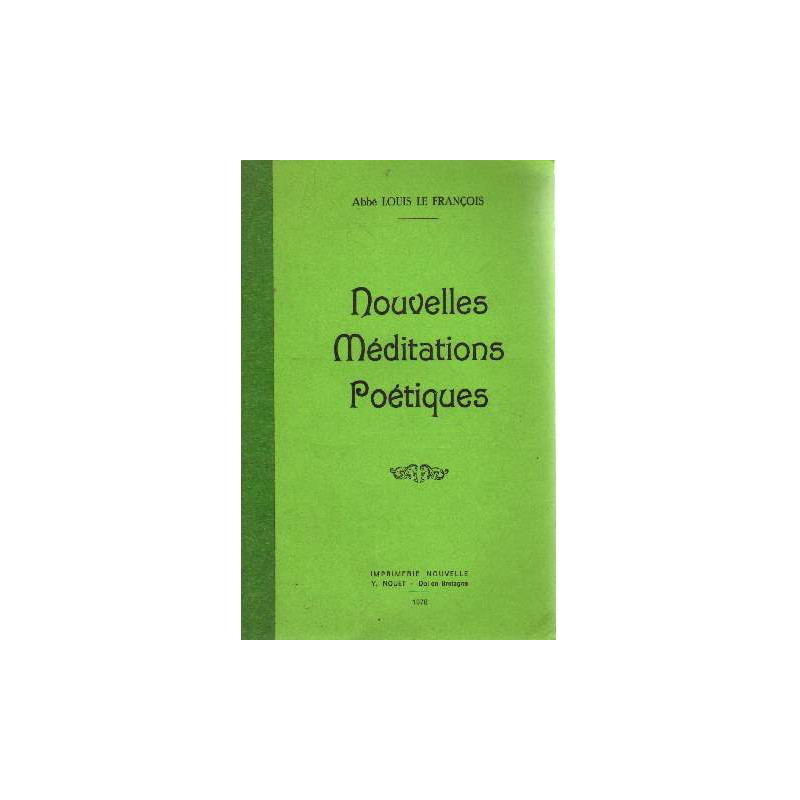 Nouvelles méditations poétiques