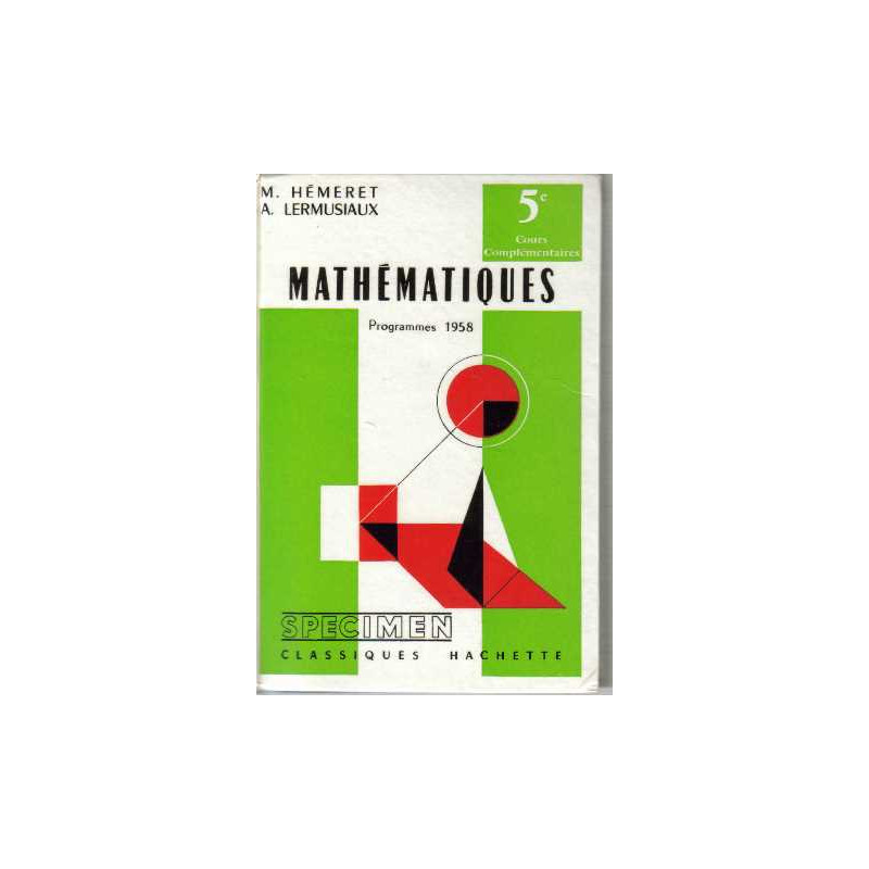Mathématiques 5e cours complémentaires