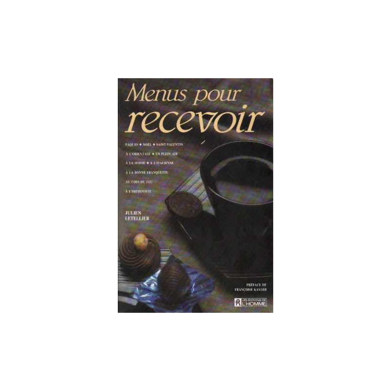 Menus pour recevoir