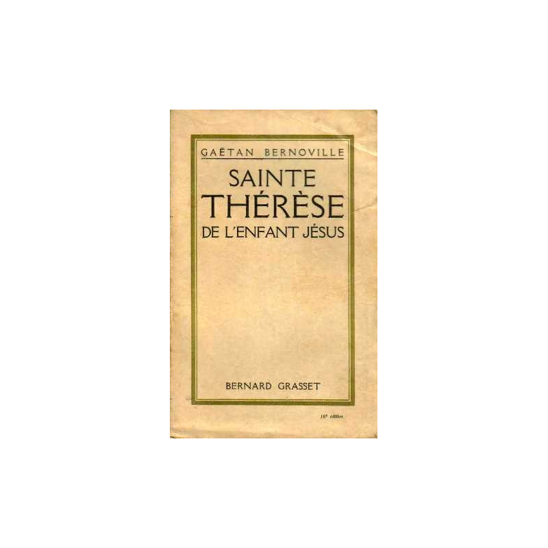 Sainte thérèse de l'enfant jésus