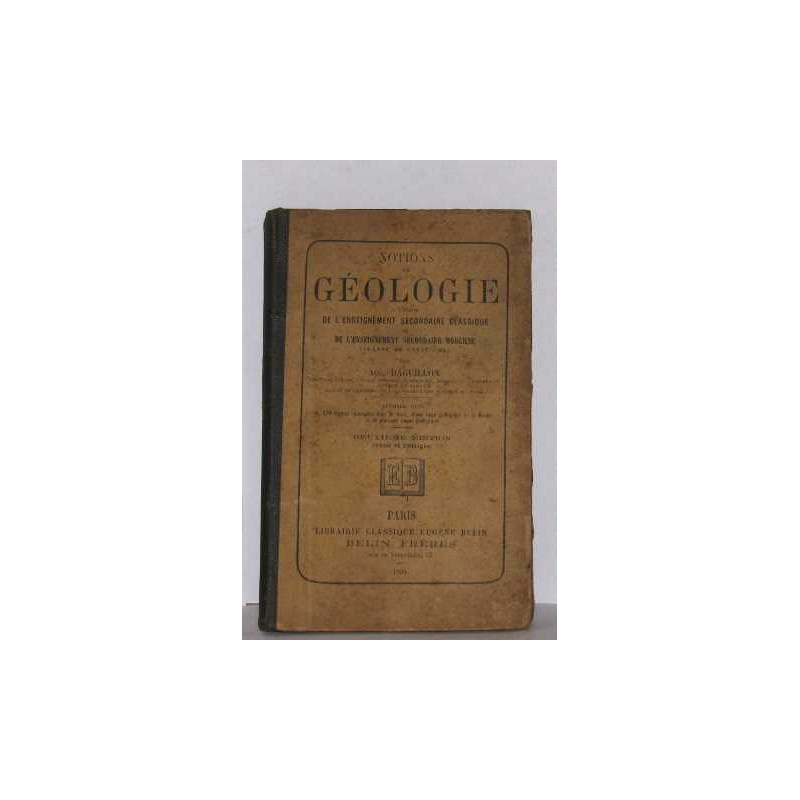Notions de géologie à l'usage de l'enseignement secondaire classique