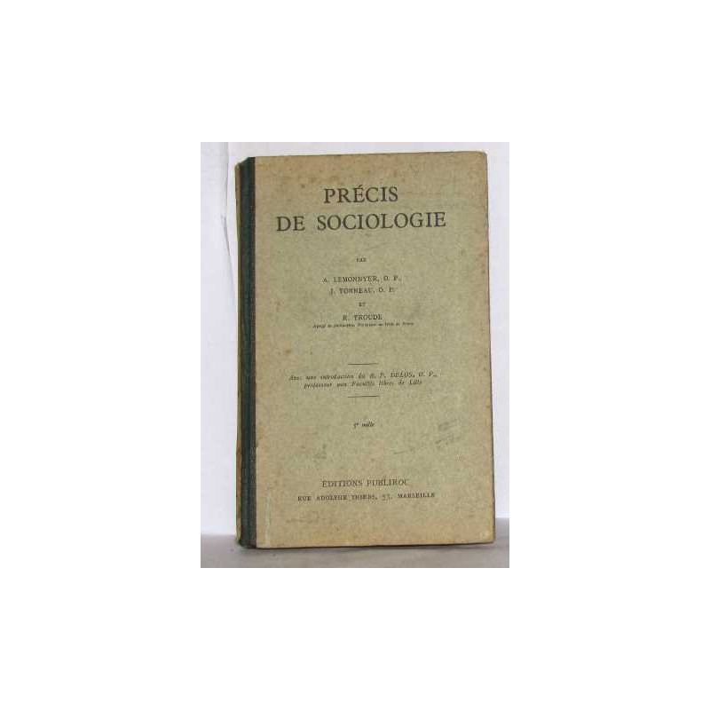 Précis de sociologie