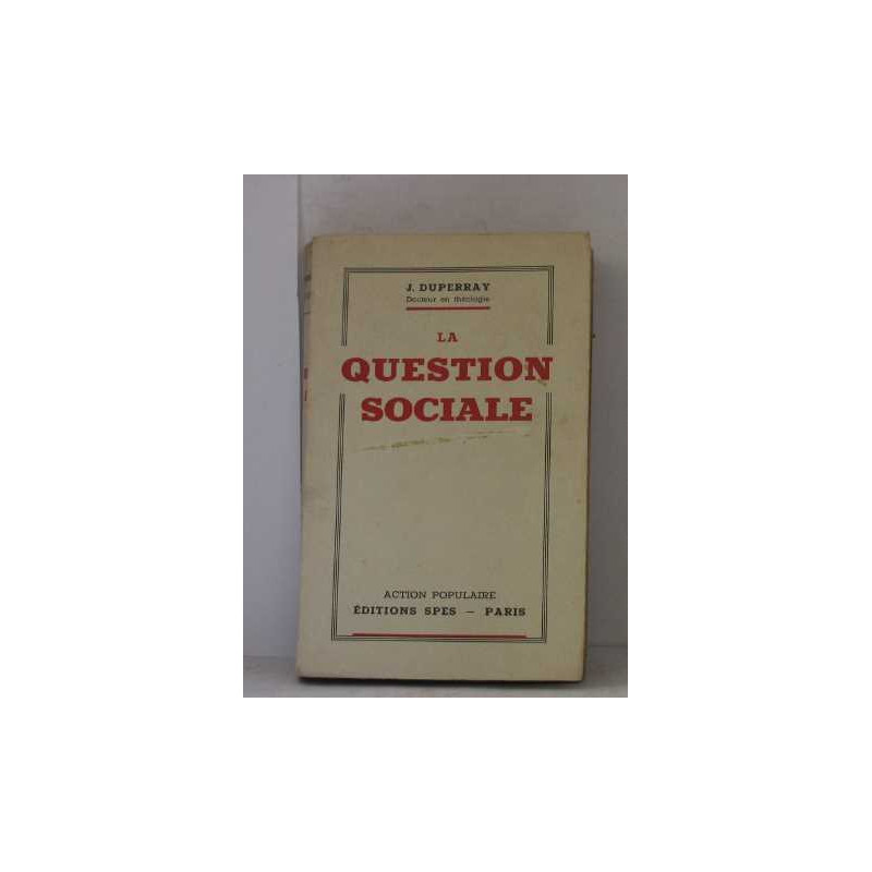 La question sociale