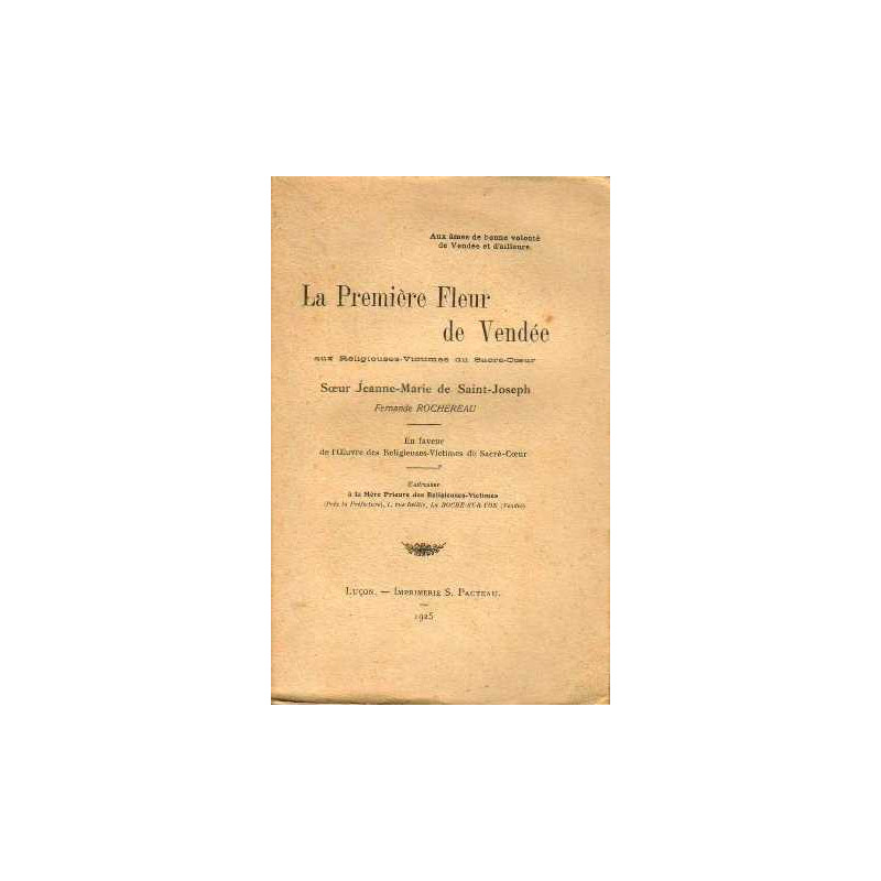 La première fleur de vendée
