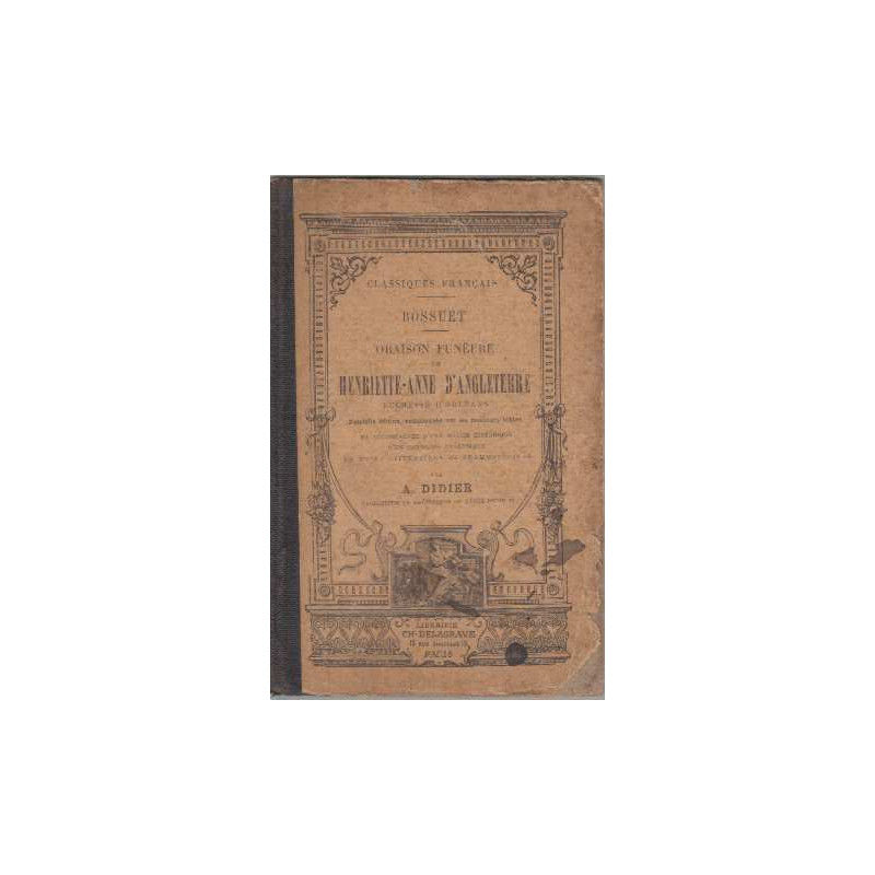 Oraison funèbre de henriette-anne d'angleterre