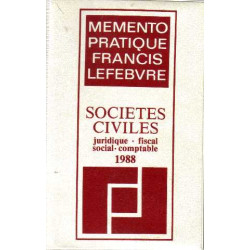 Memento pratique sociétés civiles