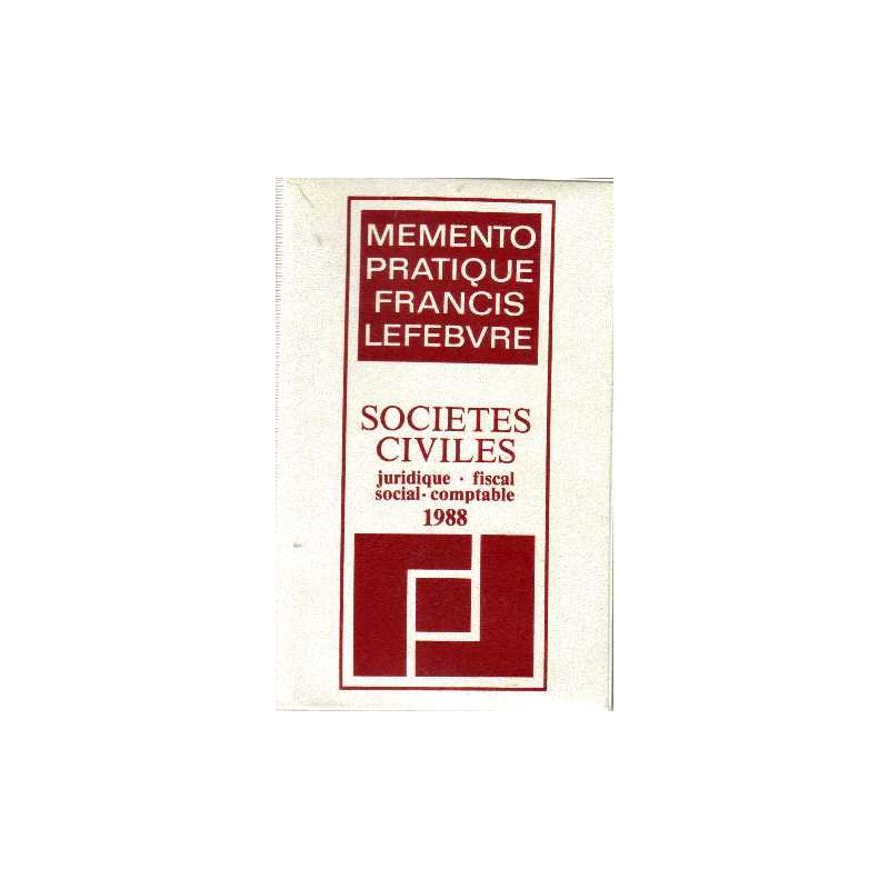 Memento pratique sociétés civiles