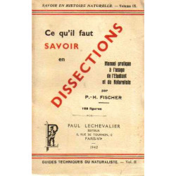 Ce qu'il faut savoir en dissections vol II
