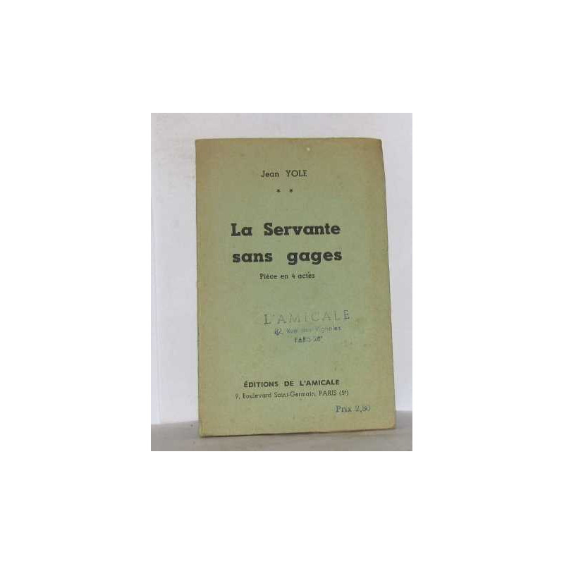 La servante sans gages