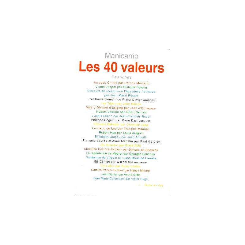 Les quarante valeurs et quelques interludes : Jacques Chirac par...