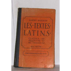 Les textes latins classes de quatrième et de troisième