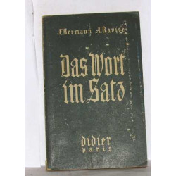Das wort im satz nouveau vocabulaire systématique allemand-français