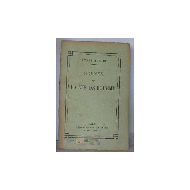Scenes de la vie de boheme