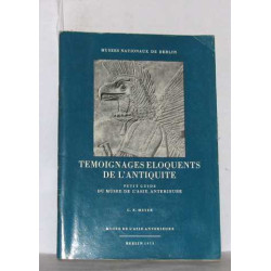 Temoignages eloquents de l'antiquité petit guide du musée de...