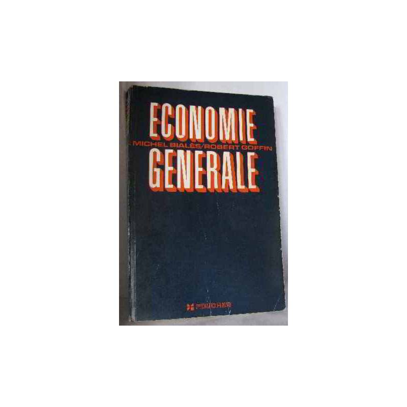 Économie générale tome 1