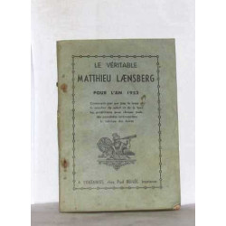 Le véritable matthieu laensberg pour l'an 1952