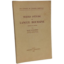 Textes d'étude en langue roumaine - Les langues de l'Europe...