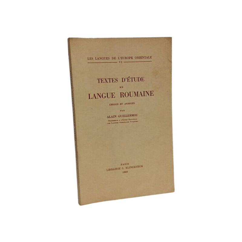 Textes d'étude en langue roumaine - Les langues de l'Europe...