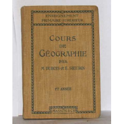 Cours de géographie 1ere année