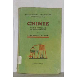 Chimie mathématiques sc.expérimentales