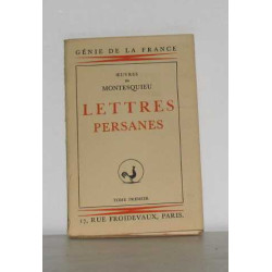 Lettres persanes tome premier
