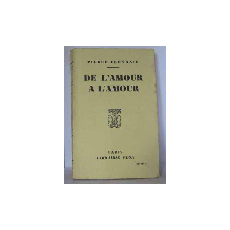 De l'amour à l'amour