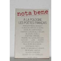 Nota Bene ala pologne les poètes français