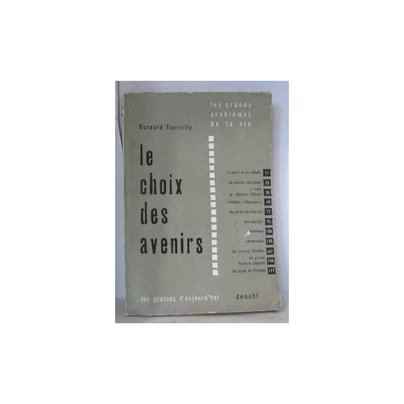 Le choix des avenirs