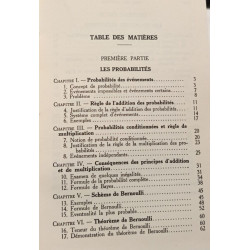 Introduction à la théorie des probabilités
