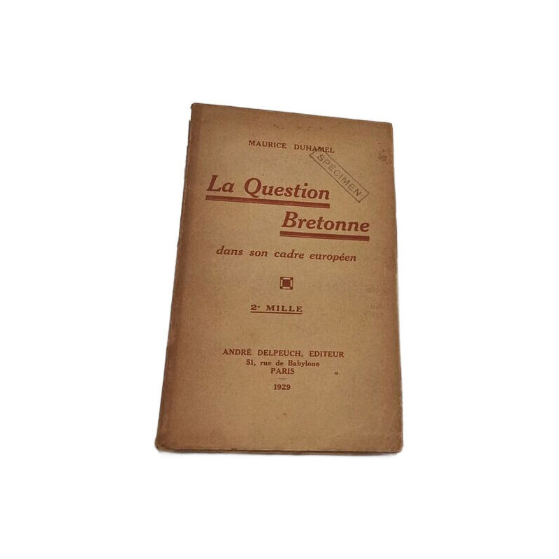 La Question Bretonne dans son cadre européen