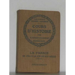 Cours d'histoire la france de 1789 à la fin du XIXe siècle